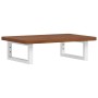Estante de lavabo de pared de acero y madera maciza de roble de , Tocadores de baño - Ref: Foro24-3302348, Precio: 76,91 €, D...