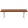 Estante de lavabo de pared de acero y madera maciza de roble de , Tocadores de baño - Ref: Foro24-3302348, Precio: 76,91 €, D...