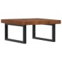 Estante de lavabo de pared de acero y madera maciza de roble de , Tocadores de baño - Ref: Foro24-3302413, Precio: 108,05 €, ...