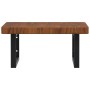 Estante de lavabo de pared de acero y madera maciza de roble de , Tocadores de baño - Ref: Foro24-3302413, Precio: 108,05 €, ...