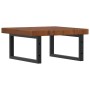 Estante de lavabo de pared de acero y madera maciza de roble de , Tocadores de baño - Ref: Foro24-3302413, Precio: 108,05 €, ...