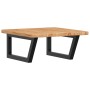 Estante de lavabo de pared de acero y madera maciza de roble de , Tocadores de baño - Ref: Foro24-3302395, Precio: 77,33 €, D...