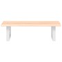 Estante de lavabo de pared de acero y madera maciza de roble de , Tocadores de baño - Ref: Foro24-3302540, Precio: 63,85 €, D...