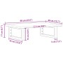 Estante de lavabo de pared de acero y madera maciza de roble de , Tocadores de baño - Ref: Foro24-3302540, Precio: 63,85 €, D...