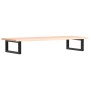 Estante de lavabo de pared de acero y madera maciza de roble de , Tocadores de baño - Ref: Foro24-3302549, Precio: 80,19 €, D...