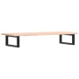 Estante de lavabo de pared de acero y madera maciza de roble de , Tocadores de baño - Ref: Foro24-3302549, Precio: 80,19 €, D...