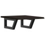 Estante de lavabo de pared de acero y madera maciza de roble de , Tocadores de baño - Ref: Foro24-3302575, Precio: 57,44 €, D...