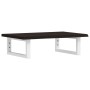 Estante de lavabo de pared de acero y madera maciza de roble de , Tocadores de baño - Ref: Foro24-3302580, Precio: 70,59 €, D...