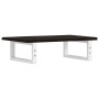 Estante de lavabo de pared de acero y madera maciza de roble de , Tocadores de baño - Ref: Foro24-3302580, Precio: 70,59 €, D...