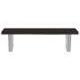 Estante de lavabo de pared de acero y madera maciza de roble de , Tocadores de baño - Ref: Foro24-3302582, Precio: 67,40 €, D...