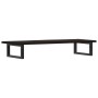 Estante de lavabo de pared de acero y madera maciza de roble de , Tocadores de baño - Ref: Foro24-3302589, Precio: 70,36 €, D...