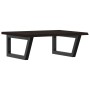 Estante de lavabo de pared de acero y madera maciza de roble de , Tocadores de baño - Ref: Foro24-3302619, Precio: 85,89 €, D...