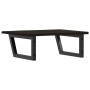 Estante de lavabo de pared de acero y madera maciza de roble de , Tocadores de baño - Ref: Foro24-3302619, Precio: 85,89 €, D...