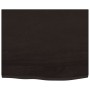 Estante de lavabo de pared de acero y madera maciza de roble de , Tocadores de baño - Ref: Foro24-3302619, Precio: 85,89 €, D...