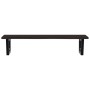 Estante de lavabo de pared de acero y madera maciza de roble de , Tocadores de baño - Ref: Foro24-3302627, Precio: 87,76 €, D...