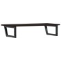 Estante de lavabo de pared de acero y madera maciza de roble de , Tocadores de baño - Ref: Foro24-3302627, Precio: 87,76 €, D...