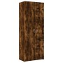 Aparador alto madera de ingeniería roble ahumado 70x42,5x185 cm de , Aparadores - Ref: Foro24-3281431, Precio: 190,96 €, Desc...
