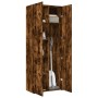 Aparador alto madera de ingeniería roble ahumado 70x42,5x185 cm de , Aparadores - Ref: Foro24-3281431, Precio: 190,96 €, Desc...