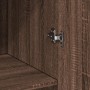 Aparador alto madera de ingeniería marrón roble 70x42,5x185 cm de , Aparadores - Ref: Foro24-3281433, Precio: 196,54 €, Descu...