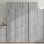 Aparador alto madera de ingeniería gris Sonoma 70x42,5x185 cm de , Aparadores - Ref: Foro24-3281425, Precio: 179,41 €, Descue...