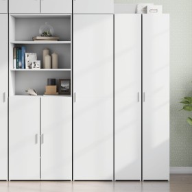 Aparador de madera de ingeniería blanco 45x42,5x185 cm de , Aparadores - Ref: Foro24-3281406, Precio: 181,56 €, Descuento: %