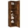 Aparador de madera de ingeniería roble ahumado 45x42,5x185 cm de , Aparadores - Ref: Foro24-3281410, Precio: 163,68 €, Descue...