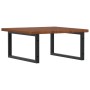 Estante de lavabo de pared de acero y madera maciza de roble de , Tocadores de baño - Ref: Foro24-3302485, Precio: 105,90 €, ...