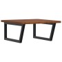 Estante de lavabo de pared de acero y madera maciza de roble de , Tocadores de baño - Ref: Foro24-3302487, Precio: 107,74 €, ...