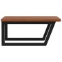 Estante de lavabo de pared de acero y madera maciza de roble de , Tocadores de baño - Ref: Foro24-3302487, Precio: 107,74 €, ...