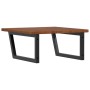 Estante de lavabo de pared de acero y madera maciza de roble de , Tocadores de baño - Ref: Foro24-3302487, Precio: 107,74 €, ...