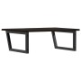 Estante de lavabo de pared de acero y madera maciza de roble de , Tocadores de baño - Ref: Foro24-3302659, Precio: 88,74 €, D...