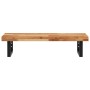 Estante de lavabo de pared acero y madera maciza de acacia de , Tocadores de baño - Ref: Foro24-3302743, Precio: 96,91 €, Des...