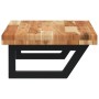 Estante de lavabo de pared acero y madera maciza de acacia de , Tocadores de baño - Ref: Foro24-3302743, Precio: 96,91 €, Des...