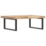 Estante de lavabo de pared acero y madera maciza de acacia de , Tocadores de baño - Ref: Foro24-3302909, Precio: 154,54 €, De...