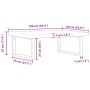 Estante de lavabo de pared acero y madera maciza de acacia de , Tocadores de baño - Ref: Foro24-3302909, Precio: 154,54 €, De...