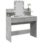 Tocador con luces LED gris hormigón 100x40x130 cm de , Tocadores para dormitorios - Ref: Foro24-848202, Precio: 137,87 €, Des...