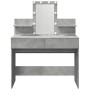 Tocador con luces LED gris hormigón 100x40x130 cm de , Tocadores para dormitorios - Ref: Foro24-848202, Precio: 137,87 €, Des...