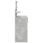 Tocador con luces LED gris hormigón 100x40x130 cm de , Tocadores para dormitorios - Ref: Foro24-848202, Precio: 137,87 €, Des...