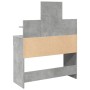 Tocador con luces LED gris hormigón 100x40x130 cm de , Tocadores para dormitorios - Ref: Foro24-848202, Precio: 137,87 €, Des...