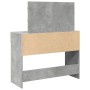 Tocador con luces LED gris hormigón 100x40x120 cm de , Tocadores para dormitorios - Ref: Foro24-848209, Precio: 148,42 €, Des...