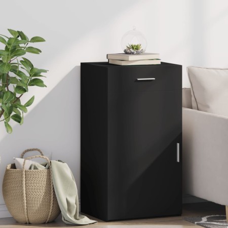 Aparador de madera de ingeniería negro 50x42,5x93 cm de , Aparadores - Ref: Foro24-846293, Precio: 112,54 €, Descuento: %
