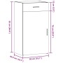 Aparador de madera de ingeniería negro 50x42,5x93 cm de , Aparadores - Ref: Foro24-846293, Precio: 112,54 €, Descuento: %