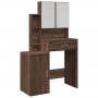 Tocador con mueble roble marrón 80x35x132 cm de , Tocadores para dormitorios - Ref: Foro24-848240, Precio: 135,59 €, Descuent...