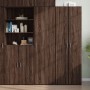 Aparador de madera de ingeniería marrón roble 50x42,5x185 cm de , Aparadores - Ref: Foro24-3281419, Precio: 187,67 €, Descuen...