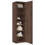 Aparador de madera de ingeniería marrón roble 50x42,5x185 cm de , Aparadores - Ref: Foro24-3281419, Precio: 187,67 €, Descuen...