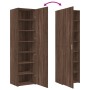Aparador de madera de ingeniería marrón roble 50x42,5x185 cm de , Aparadores - Ref: Foro24-3281419, Precio: 187,67 €, Descuen...