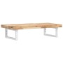 Estante de lavabo de pared acero y madera maciza de acacia de , Tocadores de baño - Ref: Foro24-3302692, Precio: 92,92 €, Des...