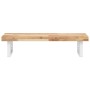 Estante de lavabo de pared acero y madera maciza de acacia de , Tocadores de baño - Ref: Foro24-3302692, Precio: 92,92 €, Des...