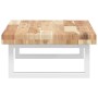 Estante de lavabo de pared acero y madera maciza de acacia de , Tocadores de baño - Ref: Foro24-3302692, Precio: 92,92 €, Des...