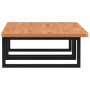 Estante de lavabo de pared de acero y madera maciza de haya de , Tocadores de baño - Ref: Foro24-3302453, Precio: 149,13 €, D...